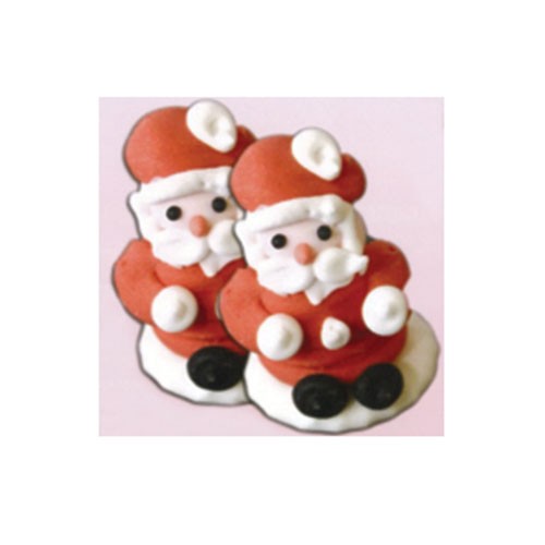 Set of 35 sugar decorations Santa Claus
