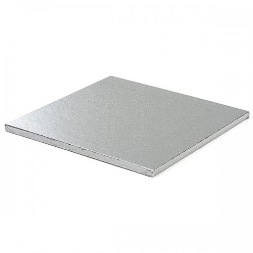 Silver square tray cardboard