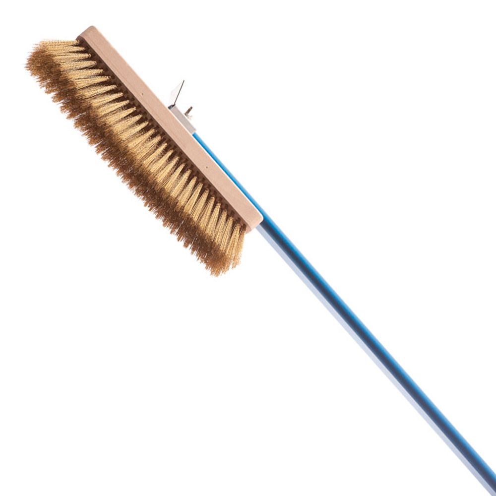 Swivel brush with brass bristles